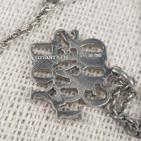 Tiffany & Co 925 Sterling Silver GOD LOVES YOU Pendant Necklace Vintage 1970 - Picture 14 of 16
